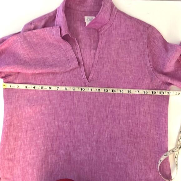 Sigrid Olsen Linen Top Tunic Blouse - Picture 11 of 11